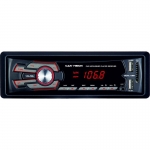 Radio MP3 Player auto Car Vision RU-001, Putere 4x45W, USB, SD, Aux In, iesire RCA, Iluminare rosu