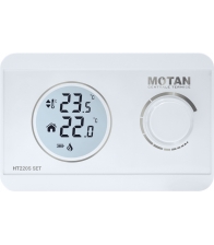 Termostat wireless Motan HT220S SET, Control sensitiv al temperaturii, Alb