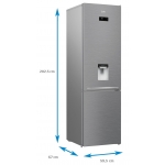 Combina frigorifica Beko RCNA406E40DZWN, Clasa E, Capacitate 362 l, NeoFrost™ Dual Cooling, Everfresh+®, H 203 cm, Alb