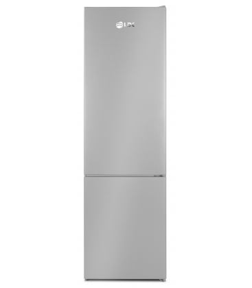 Combina frigorifica LDK Boreal DDS400IHLF, Clasa F, Capacitate 378 l, Termostat ajustabil, H 201 cm, Argintiu
