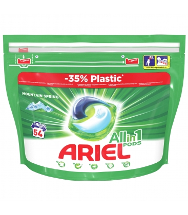 Detergent capsule Ariel All in One PODS Mountain Spring 54 spalari