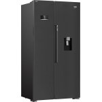 Side by side Beko GN163241DXBRN, Clasa E, Capacitate 576 l, No Frost, Neofrost Dual Cooling, HarvestFresh, H 179 cm, Dark Inox